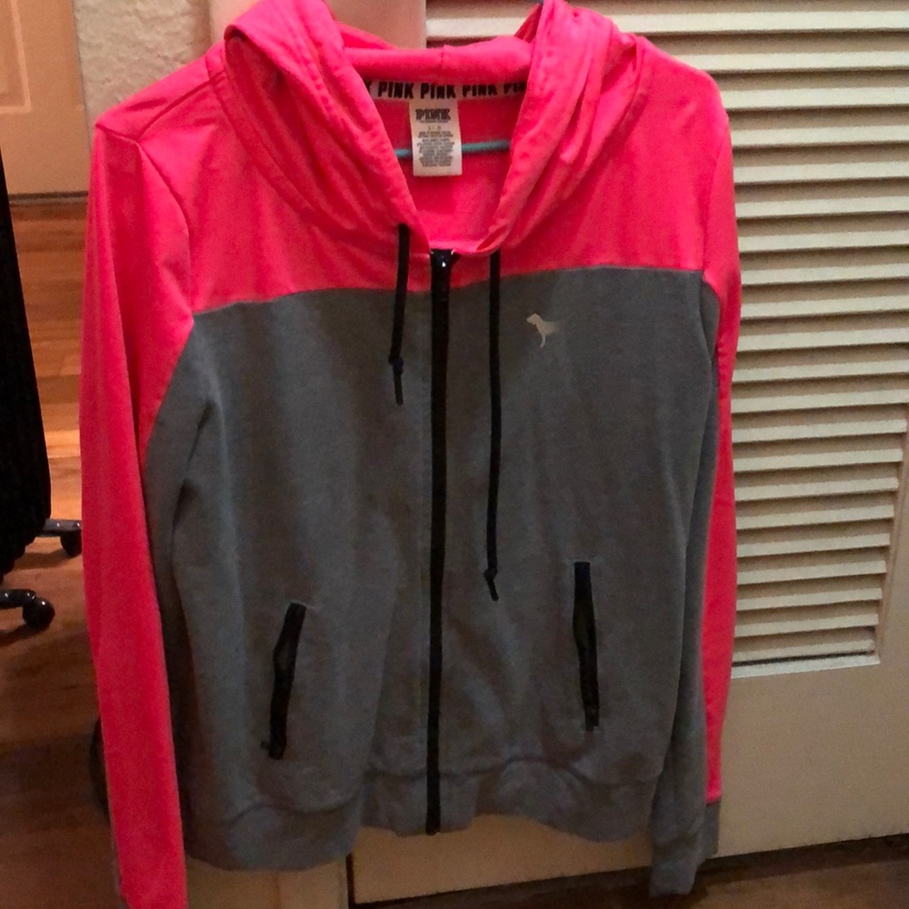 Pink & grey VS zip up